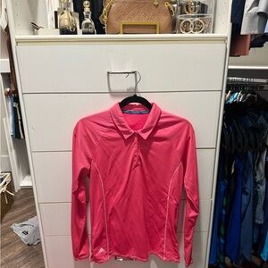 Adidas Pink Long Sleeve Blouse